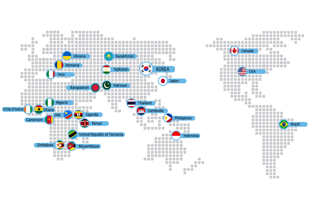 전 세계 국가별 파트너쉽 가입국가 현황(총 26개국)